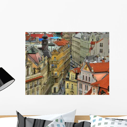 Prague Czechia Aerial Street Wall Decal