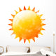 Sparkling Orange Sun Wall Decal