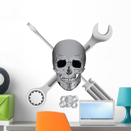 bad mechanic symbol Wall Decal