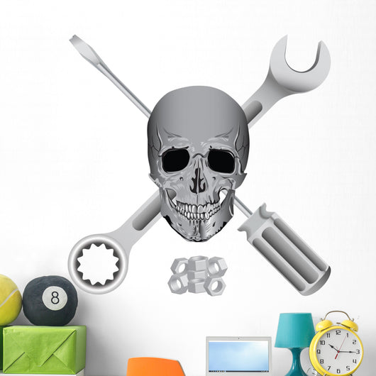 bad mechanic symbol Wall Decal