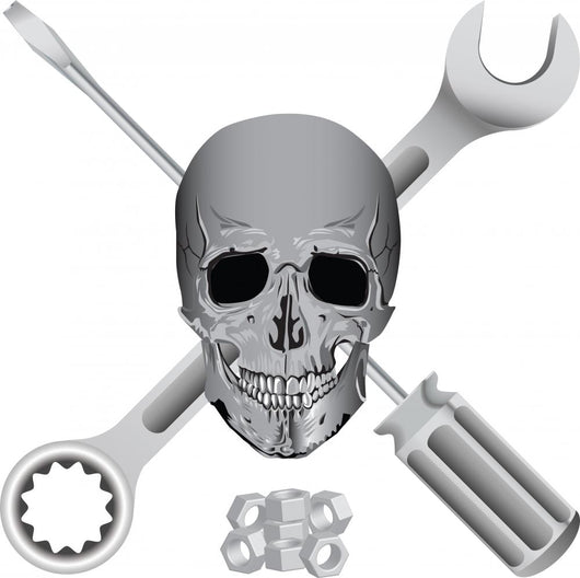 bad mechanic symbol Wall Decal