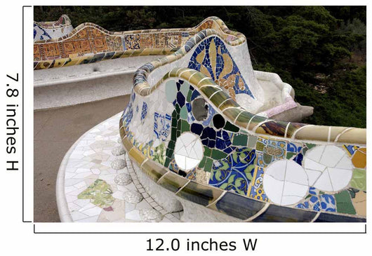 faÃ¯ence dans le parc de guell Wall Mural