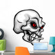 Skull Cartoon with Red