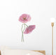 Two Pink Poppies Wall Decal
