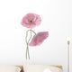 Two Pink Poppies Wall Decal