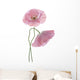 Two Pink Poppies Wall Decal