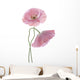 Two Pink Poppies Wall Decal