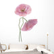 Two Pink Poppies Wall Decal