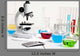Flasks Microscope Calculator Workplace
