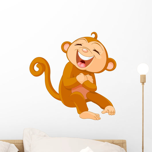 Laughing Monkey Wall Mural