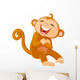 Laughing Monkey Wall Mural