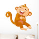 Laughing Monkey Wall Mural