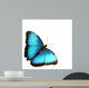 Blue Butterfly Wall Decal