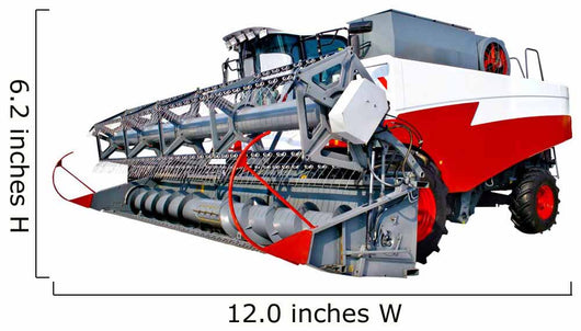 Grain harvester combine Wall Decal