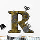 Steampunk Letter R Wall Decal