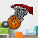 Basketball Hoop with Basketball