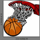 Basketball Hoop with Basketball