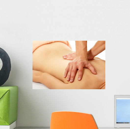Massage Woman Young Beautiful Wall Decal