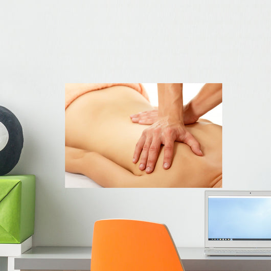 Massage Woman Young Beautiful Wall Decal