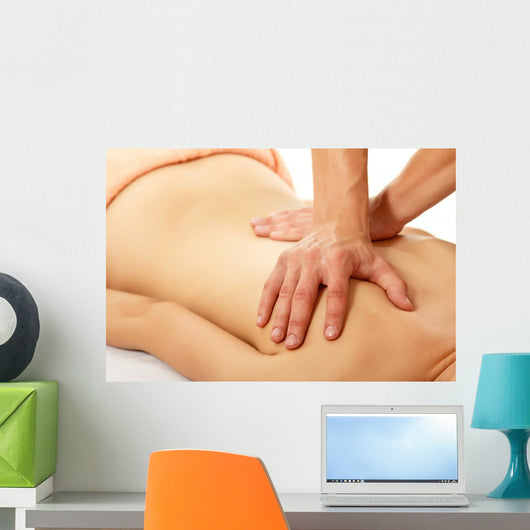Massage Woman Young Beautiful Wall Decal
