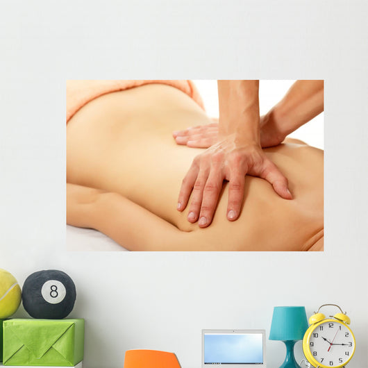 Massage Woman Young Beautiful Wall Decal