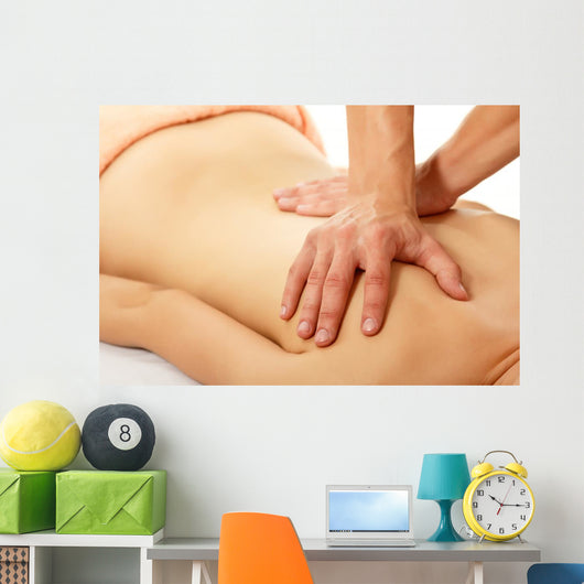 Massage Woman Young Beautiful Wall Decal