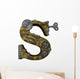 Steampunk Letter S Wall Decal