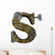 Steampunk Letter S Wall Decal