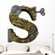Steampunk Letter S Wall Decal