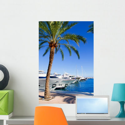 Calvia Puerto Portals Nous shown on a wall