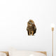 Brown Owl Tilting Its Head Wall Decal