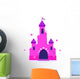 Pink Princess Cartoon Castle Wall Decal