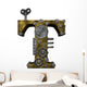 Steampunk Letter T Wall Decal