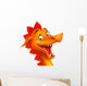 Cute Smiling Happy Dragon Wall Decal