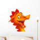 Cute Smiling Happy Dragon Wall Decal