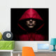 Red Hooded Male Wall Mural