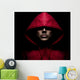 Red Hooded Male Wall Mural