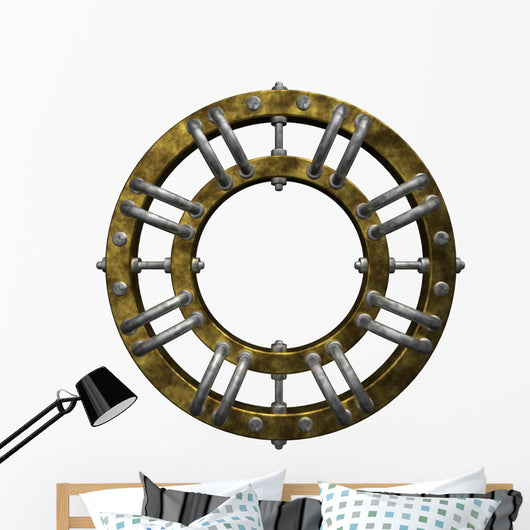 Circular Steampunk Installation Wall Decal