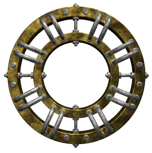Circular Steampunk Installation Wall Decal