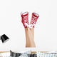 Red Sneakers Wall Decal