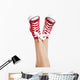 Red Sneakers Wall Decal