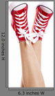 Red Sneakers Wall Decal