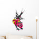 Sparrow Tattoo Wall Mural