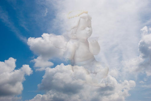 Cherub Kiss Wall Mural