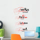 Fashion Week Logo Elements Wall Mural