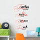 Fashion Week Logo Elements Wall Mural