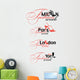 Fashion Week Logo Elements Wall Mural