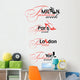 Fashion Week Logo Elements Wall Mural