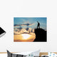 Man on top of mountain Wall Decal
