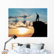 Man on top of mountain Wall Decal
